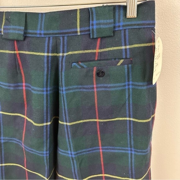 Greg Adams Vintage Plaid Tartan High Waisted Shorts NWT Size 8 - Picture 10 of 15
